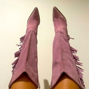 Pink cowboy boots